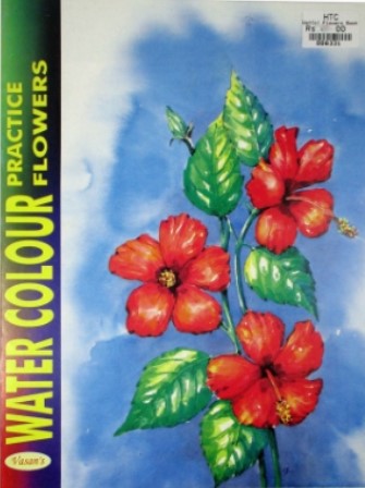 Vasans WaterColour Practice Flowers Book